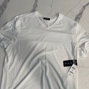 NEW XL Alfani White V-neck T-shirt